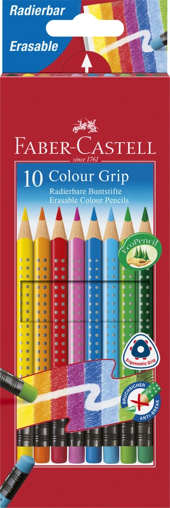 Farveblyant Erasable Faber-Castell 10 Stk